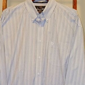 Wrangler George Strait Cowboy Men's Multi-color Checkered Shirt XXL Long